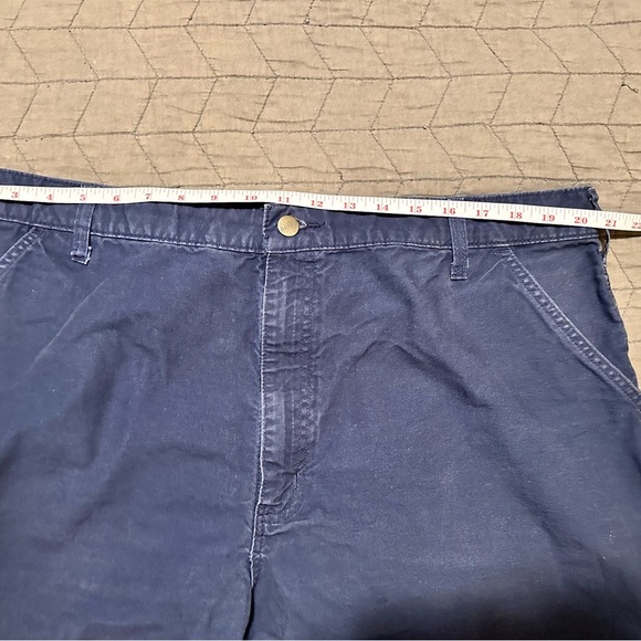 Carhartt Carpenter Utility Workwear Mens Original Fit Navy Shorts. Sz 42 - Picture 5 of 12